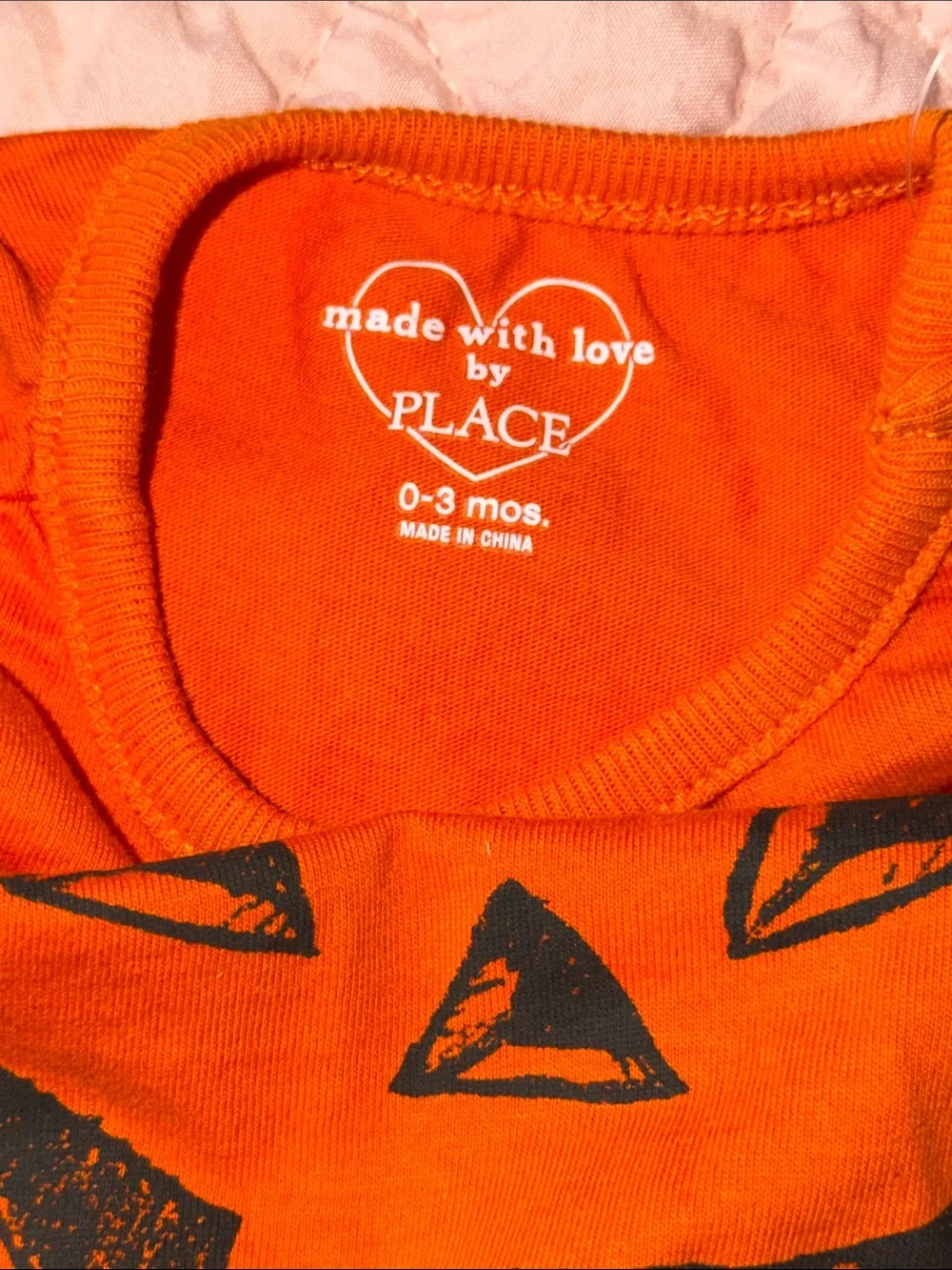 The Children’s Place Halloween Baby 🎃 NWT 0-3 months Long-sleeve Onesie Orange
